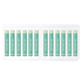 PATIKIL Light Green Oil Pastels, 12Pcs Soft Oil Crayons Creamy Pastels Stick Art Supplies for Art Painting Drawing Blending Graffiti for Artists Beginners