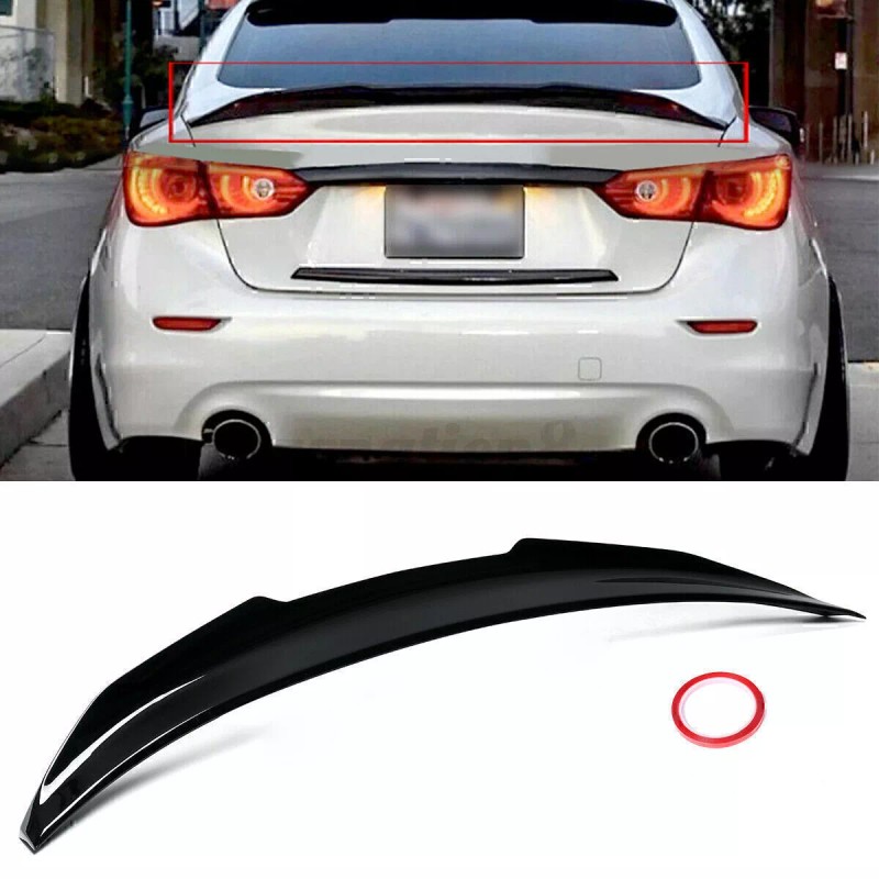 Geartronics High Kick Duckbill Trunk Spoiler For Infiniti Q50 14-21
