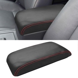 SUNBREATH Compatible with Center Console Armrest Cover for Toyota Camry 2012 2013 2014 2015 2016 2017 Leather Arm Rest Storage Box Lids Cushion Protector Pad