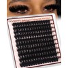 Fluffy Lash Clusters 300D D Curl 12-16mm Soft Band Volume