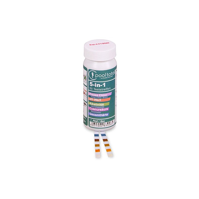 POOL Total 5 in 1 Pool Test Strips - 50
