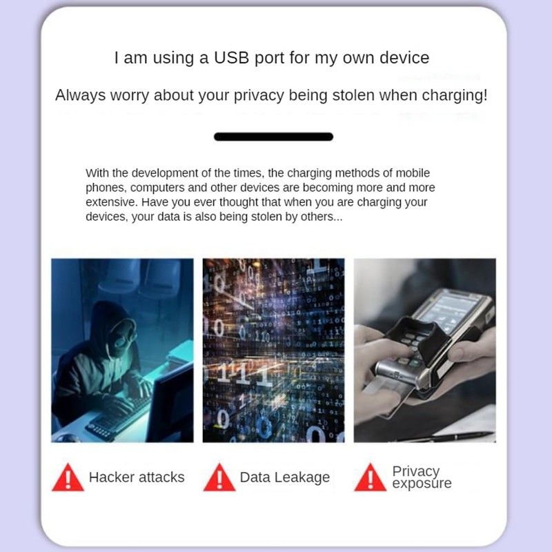 Vkyipg 4Pcs USB Data Blocker and USB-C Data Blocker Protect