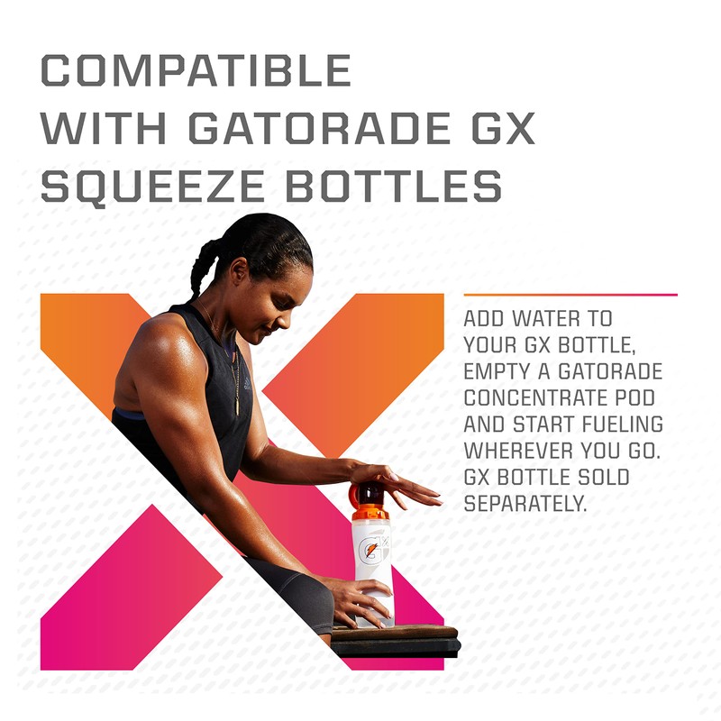 Gatorade unisex adult Gatorade GX Pods, Strawberry Raspberry 4 Count