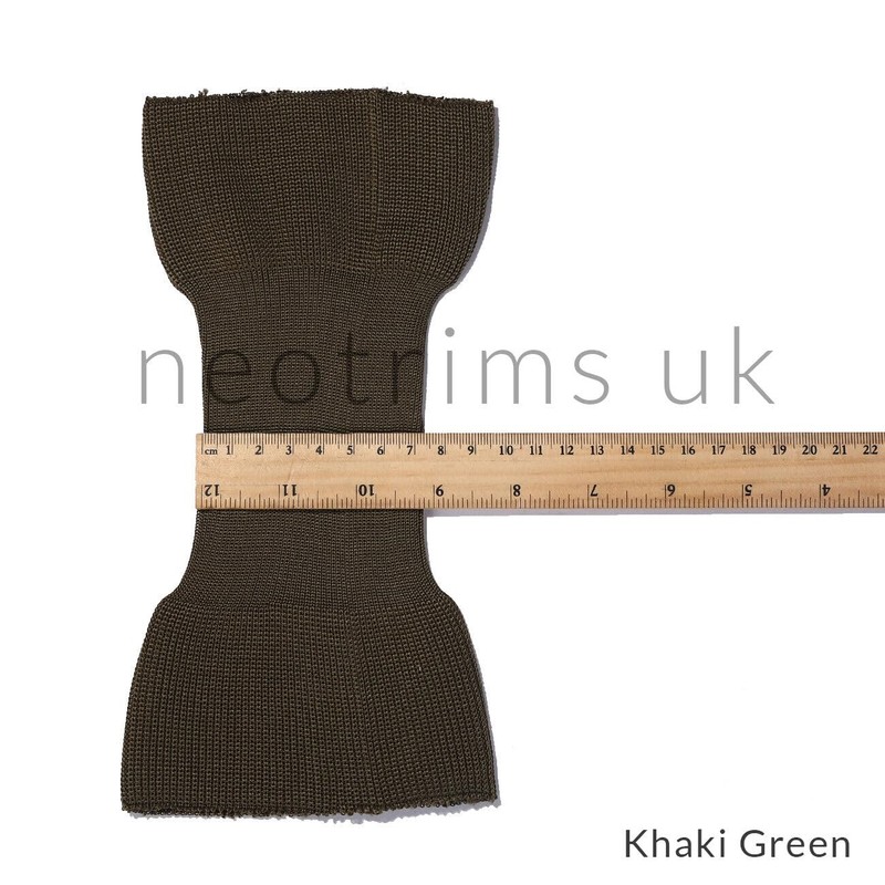 Rib Knit Cuff Pair for Replacement Repair Cuffing Old Jackets