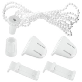 Lunriwis Roller Blind Holder Window, 17 mm Double Roller Blind Clamp Holder Fittings Set, Klemmfix Bracket Roller Blind, Clamping Support Roller Blind for Blackout Roller Blind, Side Pull Roller Blind