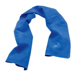 Ergodyne Chill-Its 6602 Evaporative Cooling Towel, Blue 13 inches x 29.5 inches