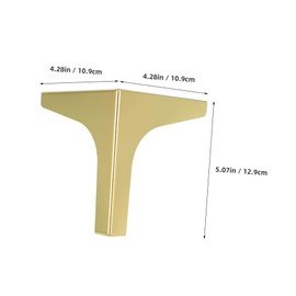 WOONEKY 2pcs Stable Legs for Coffee Table Tv Legs Metal Furniture Triangle Feet