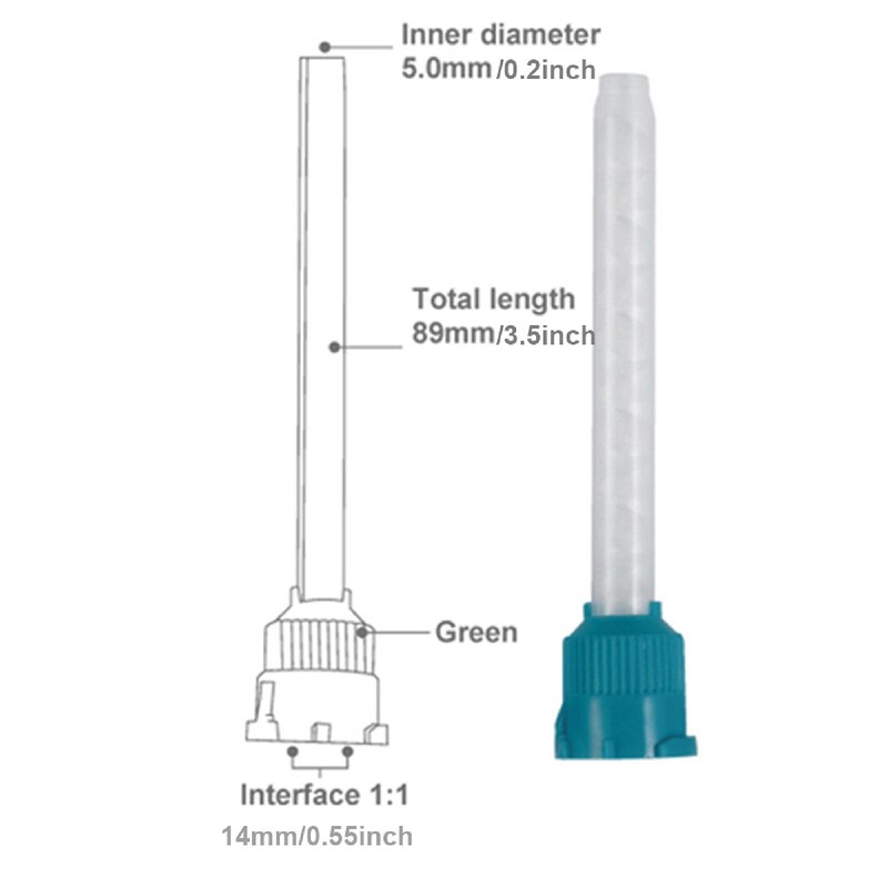 150PCS Dental Mixing Tips Impression 1:1, Dental Intra Oral Impression
