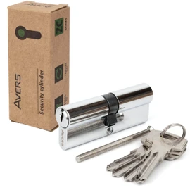 APECS AVERS ZC-60 (30/30) Double Cylinder Lock with 5 Keys 60 (30/30) Chrome