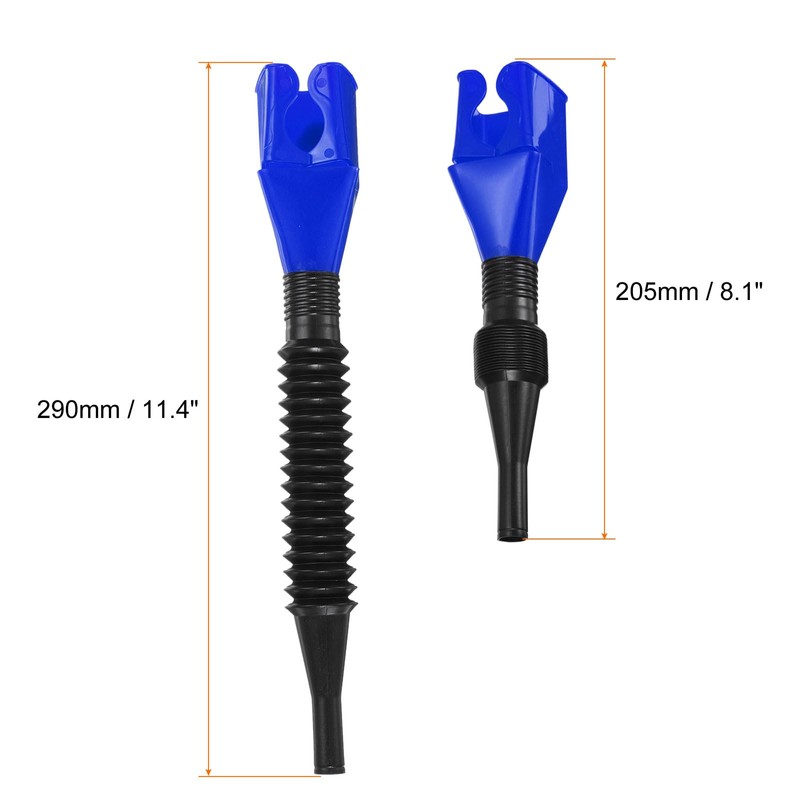 HARFINGTON 5pcs Flexible Snap Funnel, Universal Plastic Draining Oil Tool