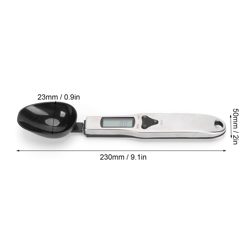 Digital Measure Spoon Small Stainless Steel Scale with Weighing Range