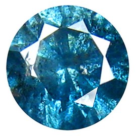 0.27 ct AAA Grade Round Cut (4 x 4 mm) 100% Natural Vivid Blue Diamond Loose Diamond