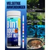 Wolmds Aquarium Test Strips - 8-in-1 Aquarium Water Test Case: