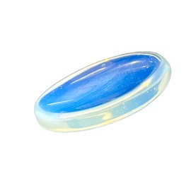Worry Stone – Opalite Crystal Thumb Worry Stones for Anxiety, Stress – Relaxing and Soothing Balance Stones for Meditation, Stress Relief – Healing Stones and Crystals for Men and Women