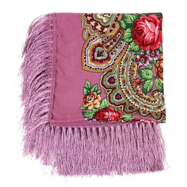 Gudessly Women's Traditional Scarf Wrap Tassel Shawl Fringes Neck Head Shawl Retro Scarf Floral Poncho Printing Shawl