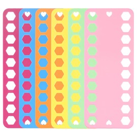 HARFINGTON 24pcs Embroidery Floss Organizer Cards 6 Colors 20 Positions PP Plastic 7.68" x 3.15" Cross Stitch Thread Holder for Sewing Needlework Thread Holder