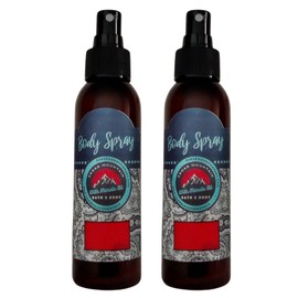 Cedar Mountain Hot Orange Danish Scented Body Spray with Marula Oil, 4 Oz (2 Pack)