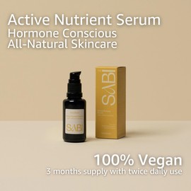 All-Natural Antioxidant Serum: 100% Vegan Collagen Serum, Natural Hyaluronic Acid, Vitamin C + Seaweed Ferments. For Hormonal Breakout Prone Skin, 30ml |The SABI Active Nutrient Sensitive Skin Serum