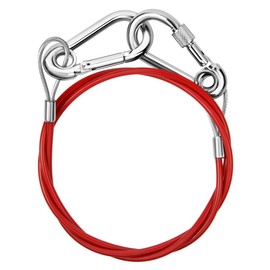 URAQT Breakaway Cable, Trailer Caravan Breakaway Break Away Cable with 2 Carabiners, Easy Quick Fit Breakaway Cable Carbine Threaded Hook Towing Caravan Trailer for Breakaway Brake Safety Handbrake