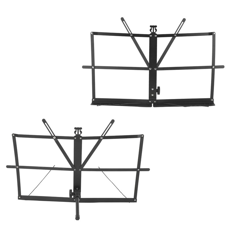 Folding Sheet Music Stand Metal Adjustable Portable Foldable Desktop Table