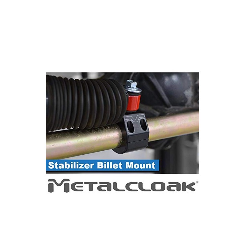 Metalcloak Steering Stabilizer Billet Mount, Fits Updated 1.625" (1 5/8")