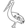 A4 'Pelican' Wall Stencil/Template (WS00037539)
