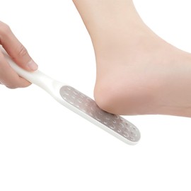 Heel File, Heel File, Heel Sharpening, Stainless Steel, Coarse & Fine Both Sides, Foot, Heels, Heels, Care, Exfoliating, Exfoliating, Foot Care Salon, Clean Heels, White