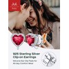ChicSilver Ruby Earrings for Women 925 sterling Silver July Birthstone