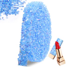 FULZTEY Shiny Rhinestone Ribbon Sticker,1.2 CM Width Jelly Gem Strip for DIY Crafts,Royal Blue Diamond Ribbon Self Adhesive,Bling 3 Yards Rhinestones Tape Sticker for Car Art Wedding Party Decoration