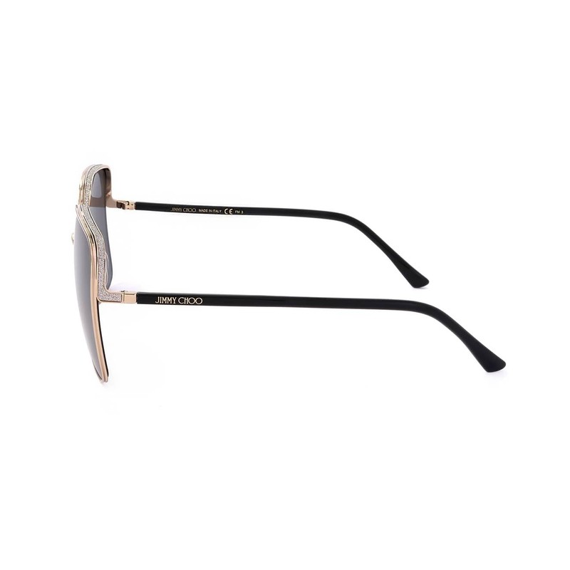 Jimmy Choo Aliana/s Sunglasses, Gold Black, 59