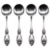 Oneida Louisiana 18/8 Stainless Steel Round Bouillon Spoon (Set of