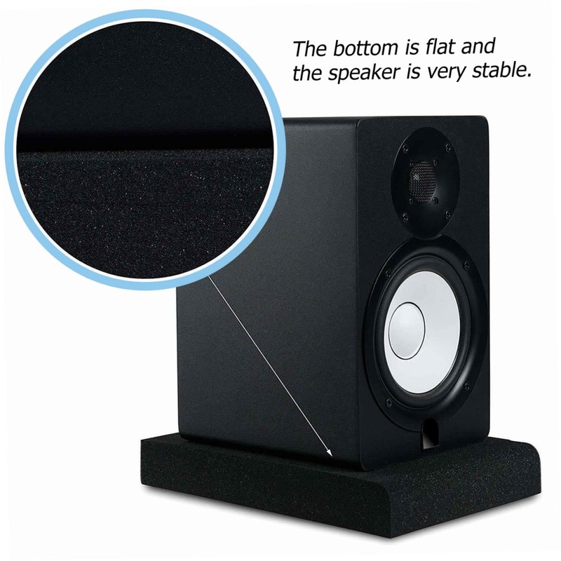 SUPVOX 2pcs High-density Speaker Isolation Pads Odorless Foam Cushion for