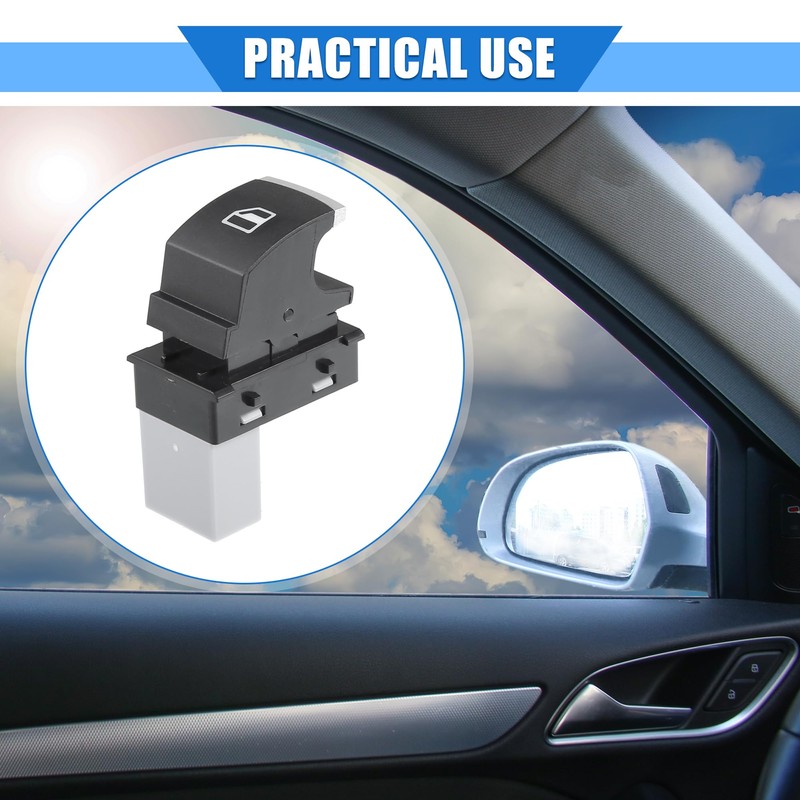 X AUTOHAUX Window Control Switch Compatible for Volkswagen Tiguan, Front