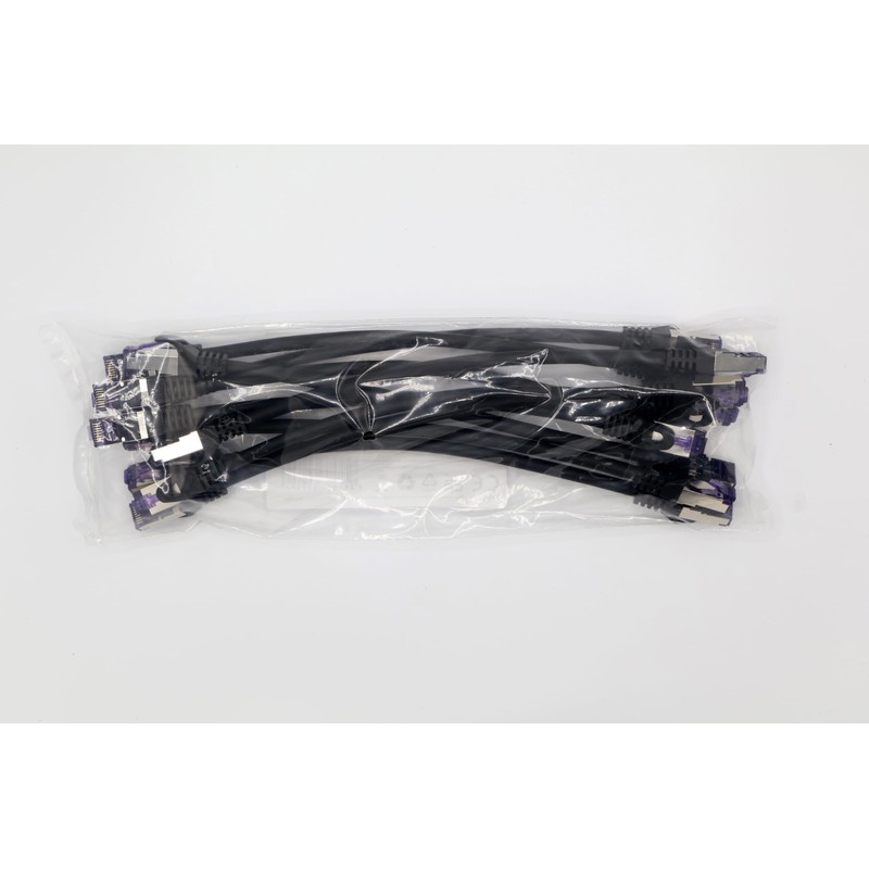 1aTTack.de 10x 0.25 M CAT7 Netzwerkkabel - 10 Gigabit -
