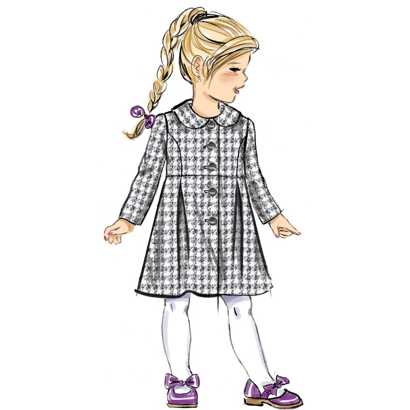 Butterick Children's Coat Sewing Pattern Kit, Design Code B6921, Sizes