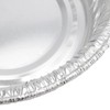 MUKCHAP 100 Pack Foil Pie Dish, 12x8.8x4.5cm Round Aluminum Foil