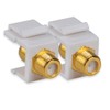 Coaxial Wall Plate, Conshine F-Connector Keystone Jack for TV Coax