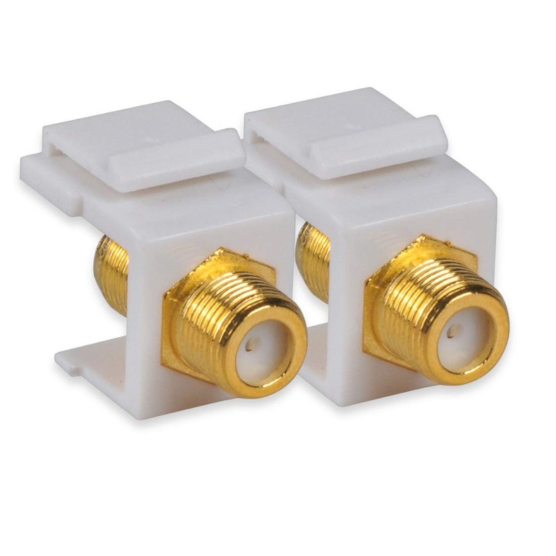 Coaxial Wall Plate, Conshine F-Connector Keystone Jack for TV Coax