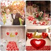 Valentines Day Red Wedding Decorations Artificial Petals Heart Shaped Love