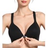Lemorosy Front Closure Posture Bra Back Support Smoothing Underwire Comfortable