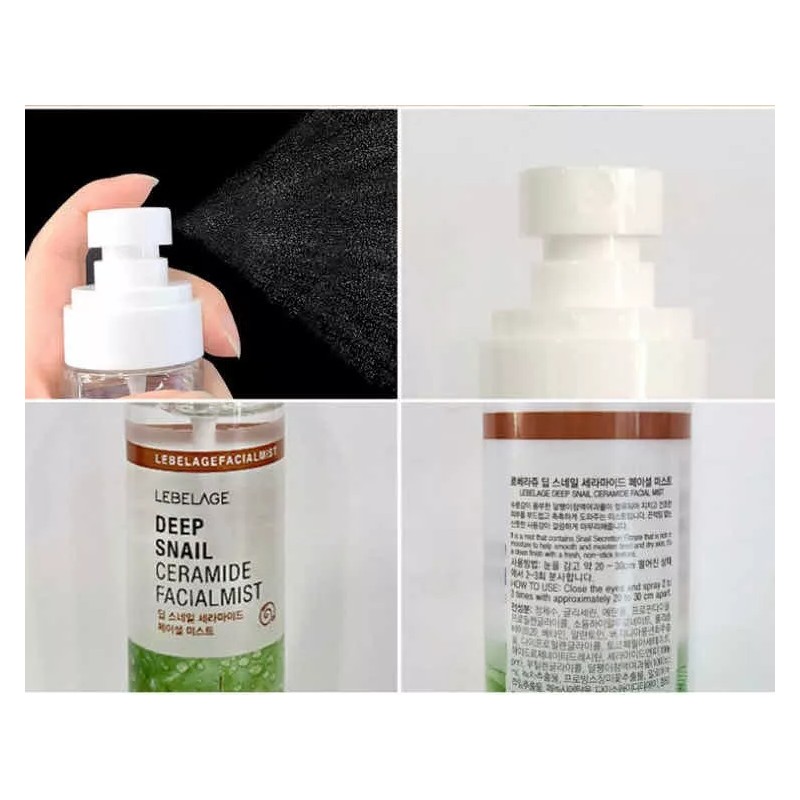 Bidameun Mist Facial Coreano Con Ceramida & Baba De Caracol