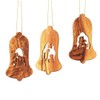 KASSIS Geschenkartikel Olive Wood Christmas Decoration Tree Decorations Set of