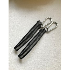 [sealche]カラビナ２個とベルト２本セット ベルト長さ３５cm・耐荷重３００kg ブランコ・吊り輪・ハンモック ・はしご・ロープをがっちり固定