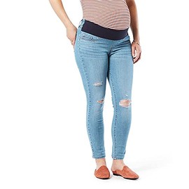 Signature by Levi Strauss & Co. Gold Women's Maternity Baby Bump Skinny Jeans, Frosty Lakes, Small