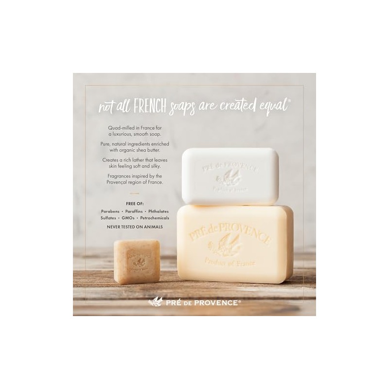 Pre de Provence French Milled Soap, 250g Lime Zest, 8.82