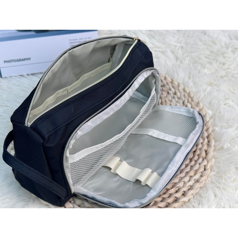Pencil Case Large Capacity Pencil Case Black Trapezoidal Shape Pencil