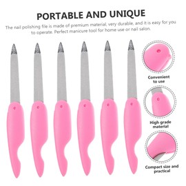 Healeved 6pcs Nail Buffer Block Nail File Compact Reusable Files for Cuticle Finger