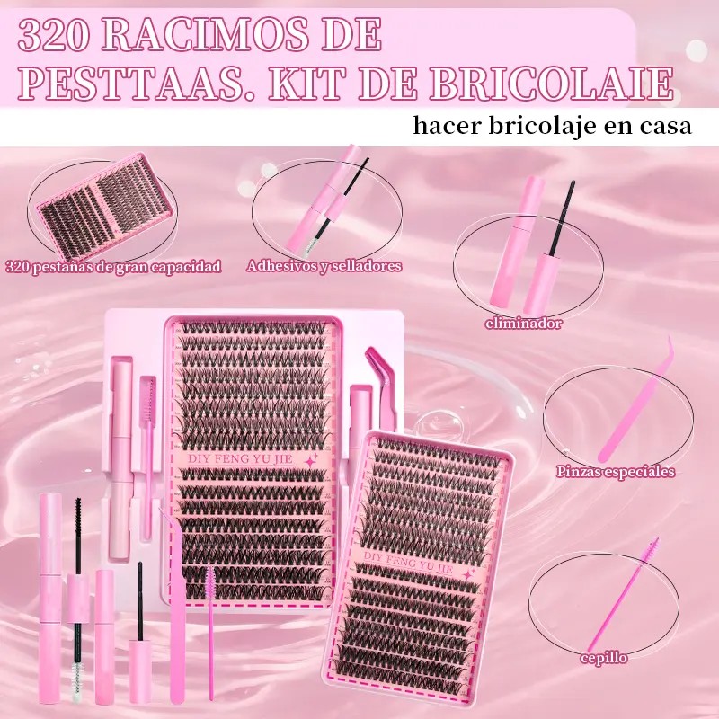 Eyelash Extension Natural Eyelashes 30d40dset9-16mmdiyblack