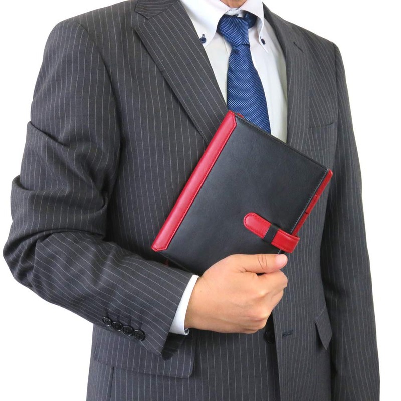 Sealal CLuaR-TC Notebook Cover B6 Size Genuine Leather with Belt