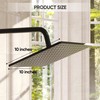 Gabrylly 10" Rain Shower Head, Rainfall Ceiling Mount Shower Head,